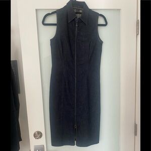 Ralph Lauren Black Label - Denim zip sheath Dress